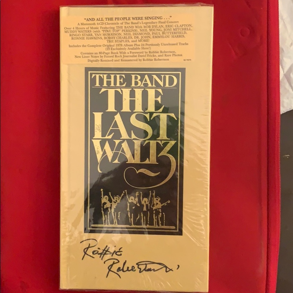 Robbie Robertson signed 4-CD Set - The Last Waltz - Autograph
